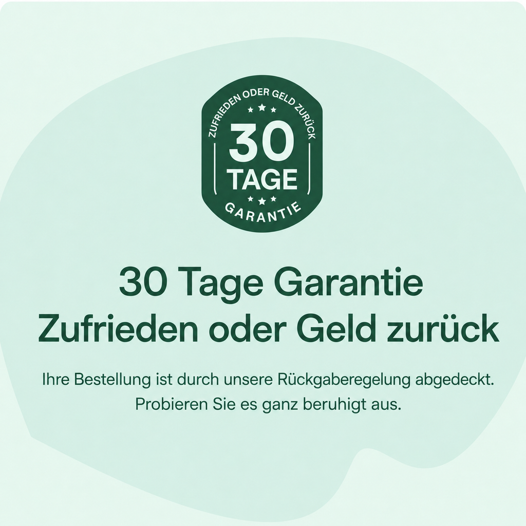 30 Tage Garantie – zufrieden oder Geld zurück